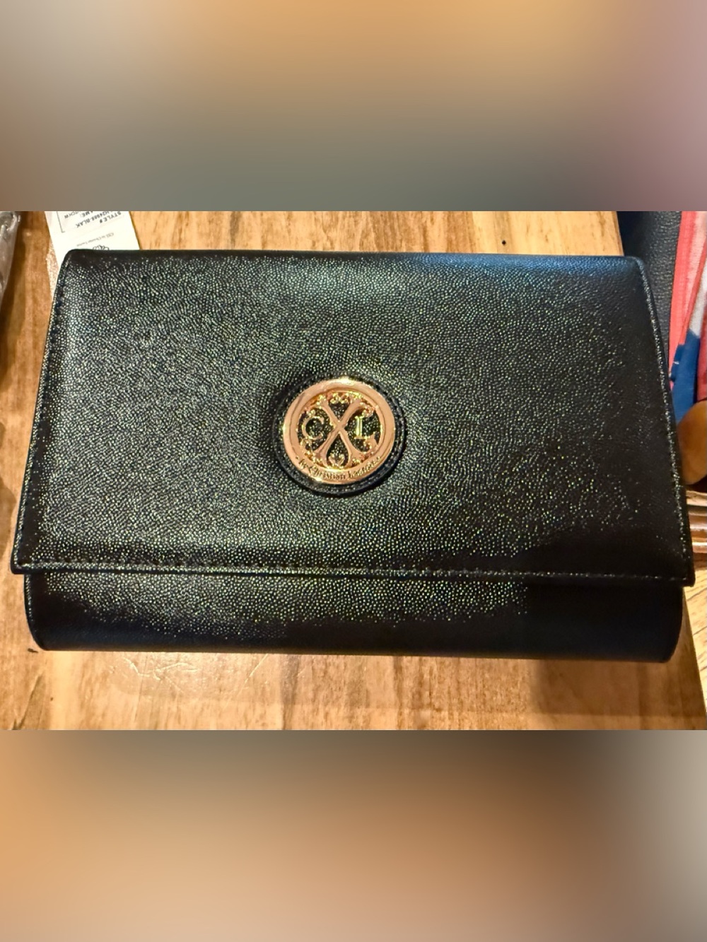 Paris caviar clutch was detachable chain by CXL by Christian Lacroix